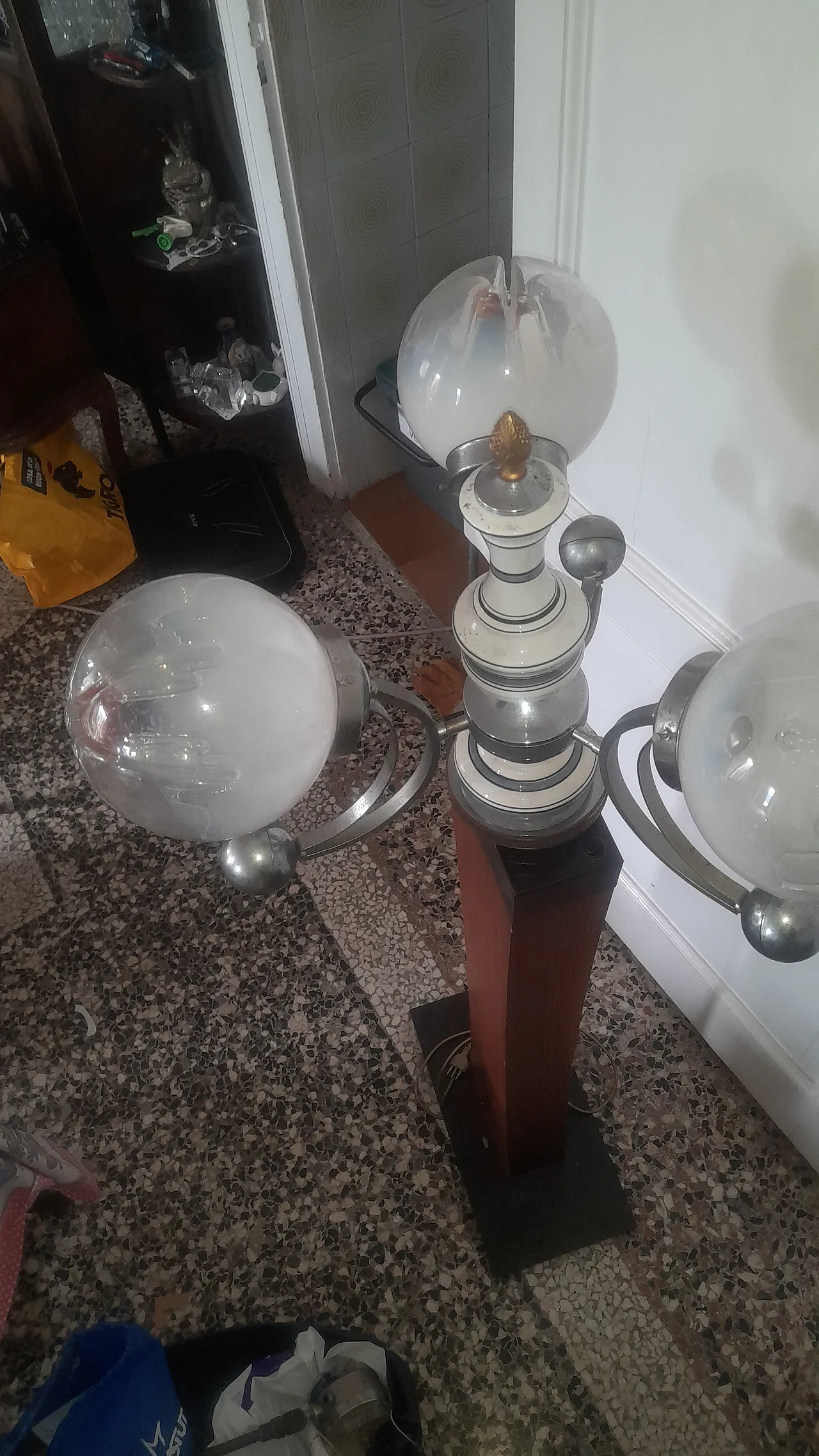 Coppia di Lampada  terra cielo "I Reali" anni '70 17