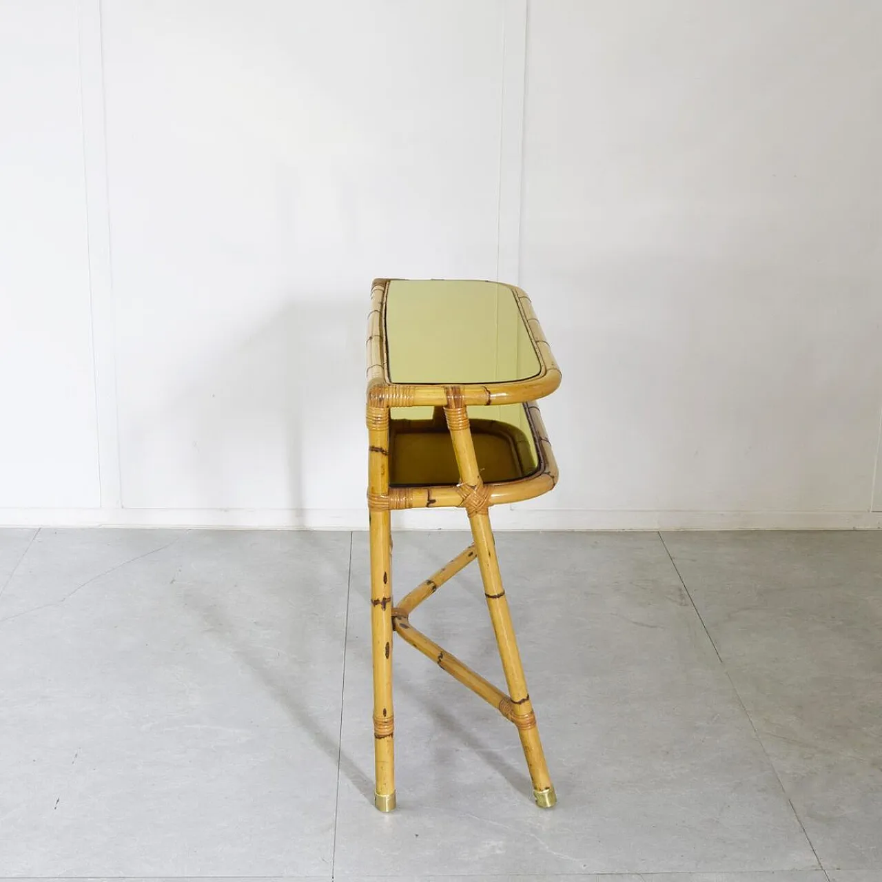 Mid-Century bamboo console table, 1960s 6