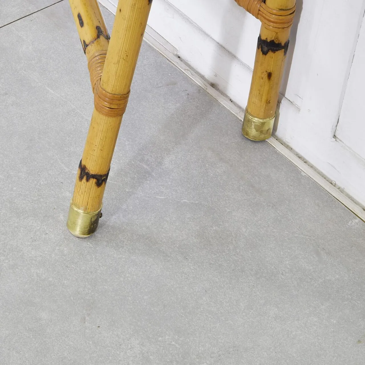 Mid-Century bamboo console table, 1960s 10