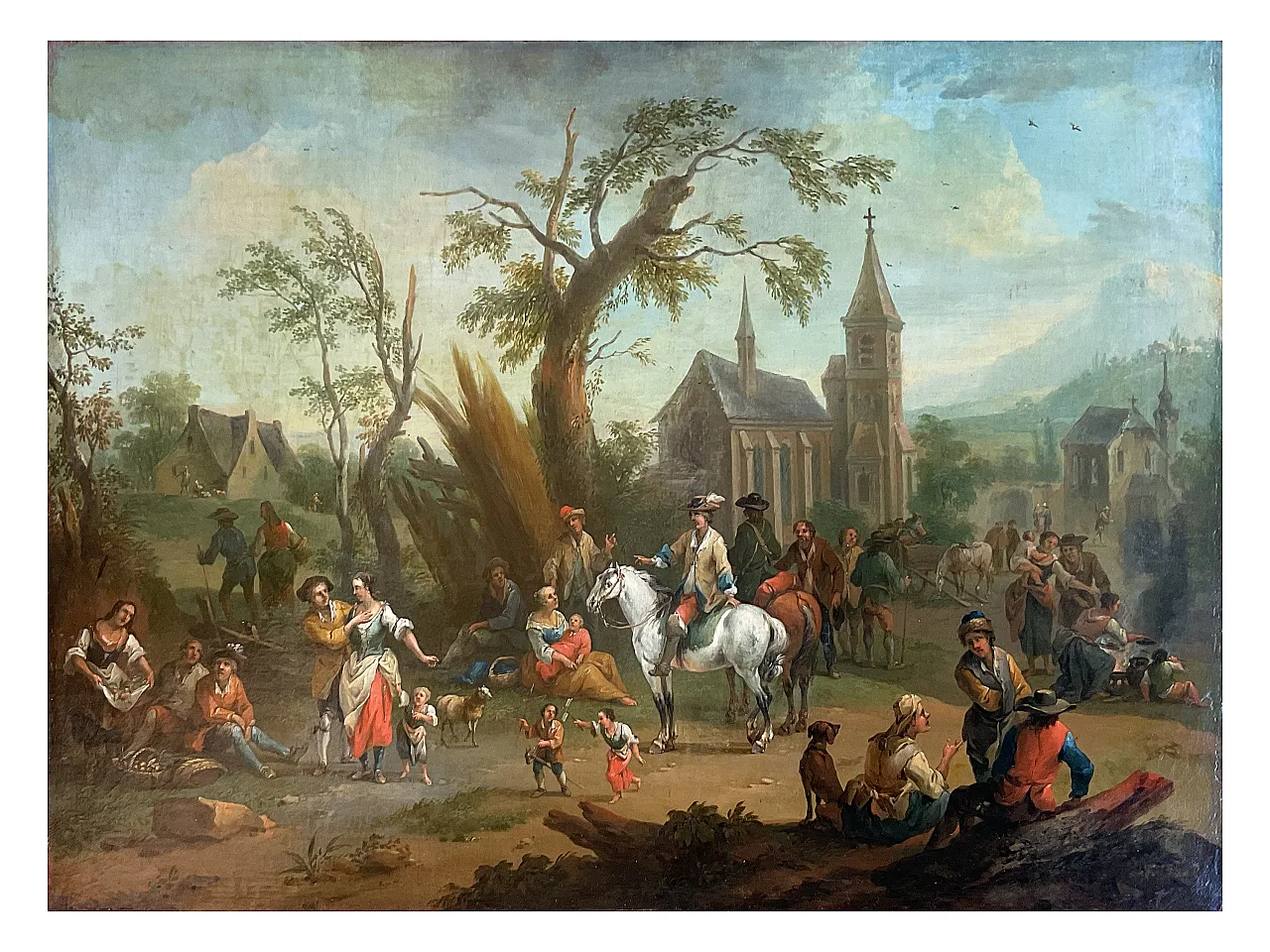 Scena di Villaggio di Franz de Paula Ferg (att.), '700 6