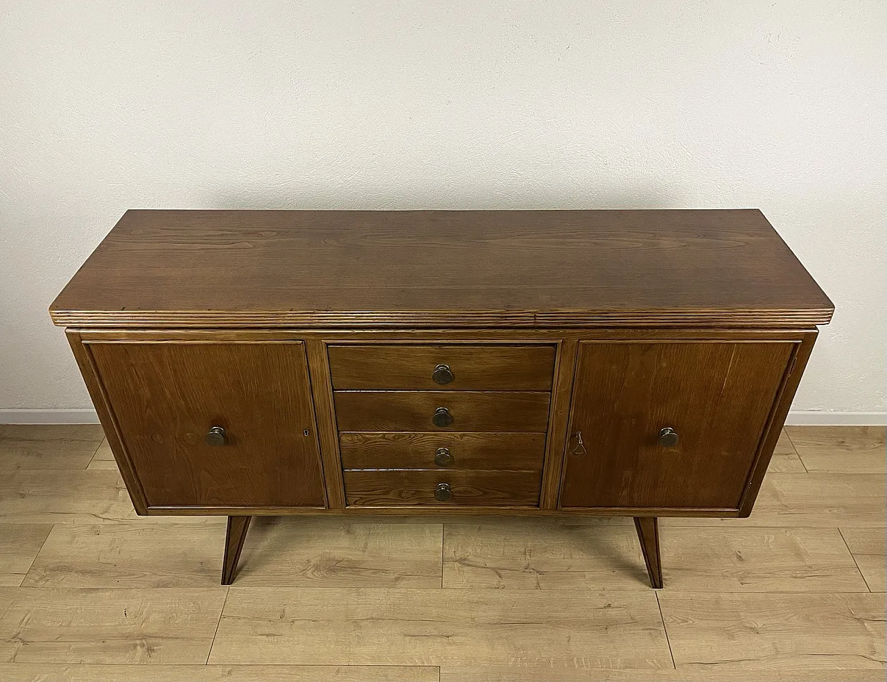 Oak wood sideboard cabinet, 1940s 2