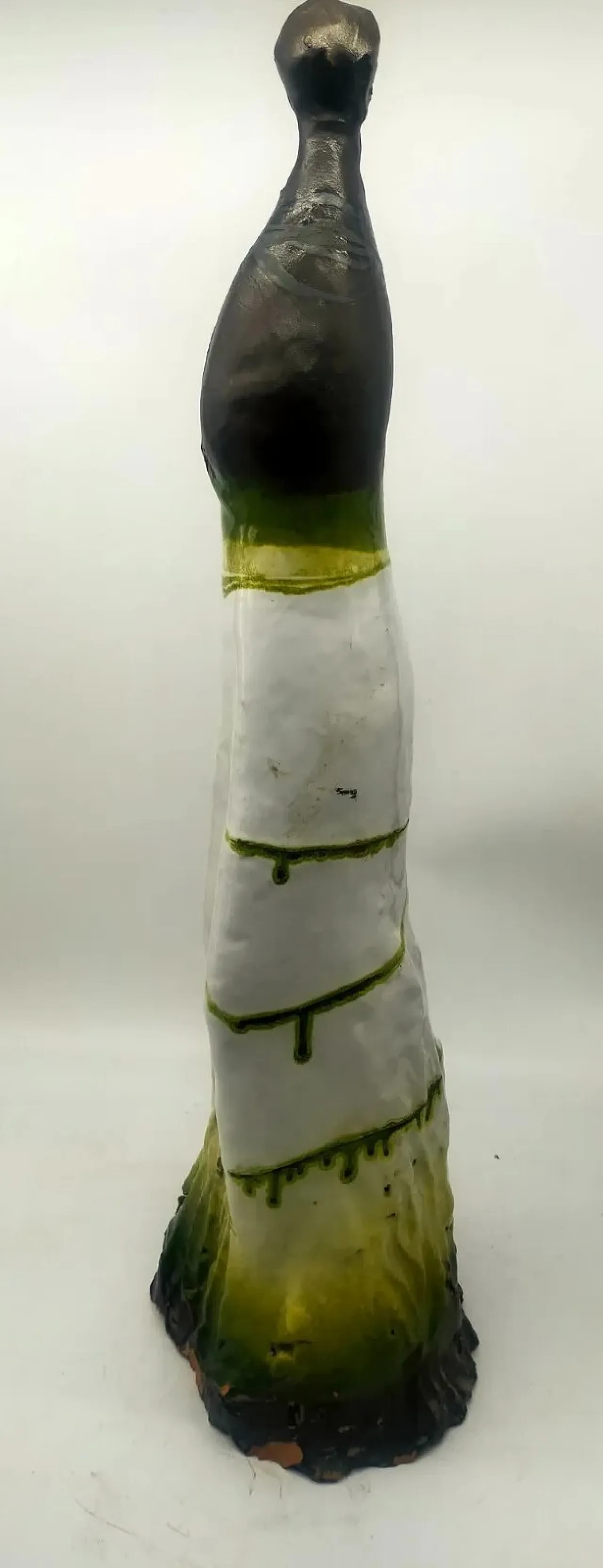 Male figure, terracotta sculpture by Gastone Bai, 1980s 6