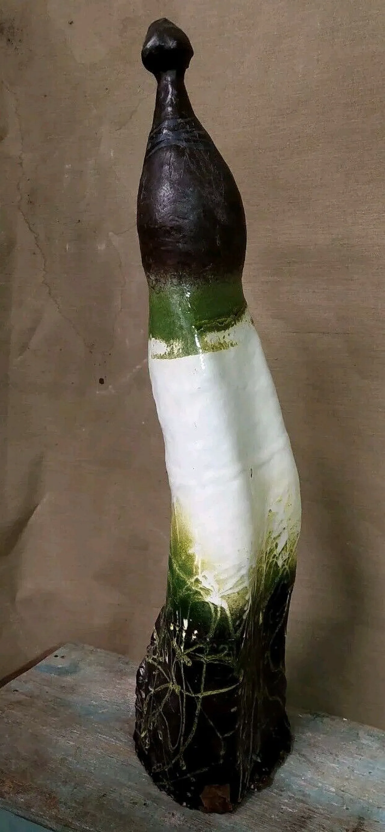 Terracotta sculpture of a woman by Gastone Bai, 1980s 1