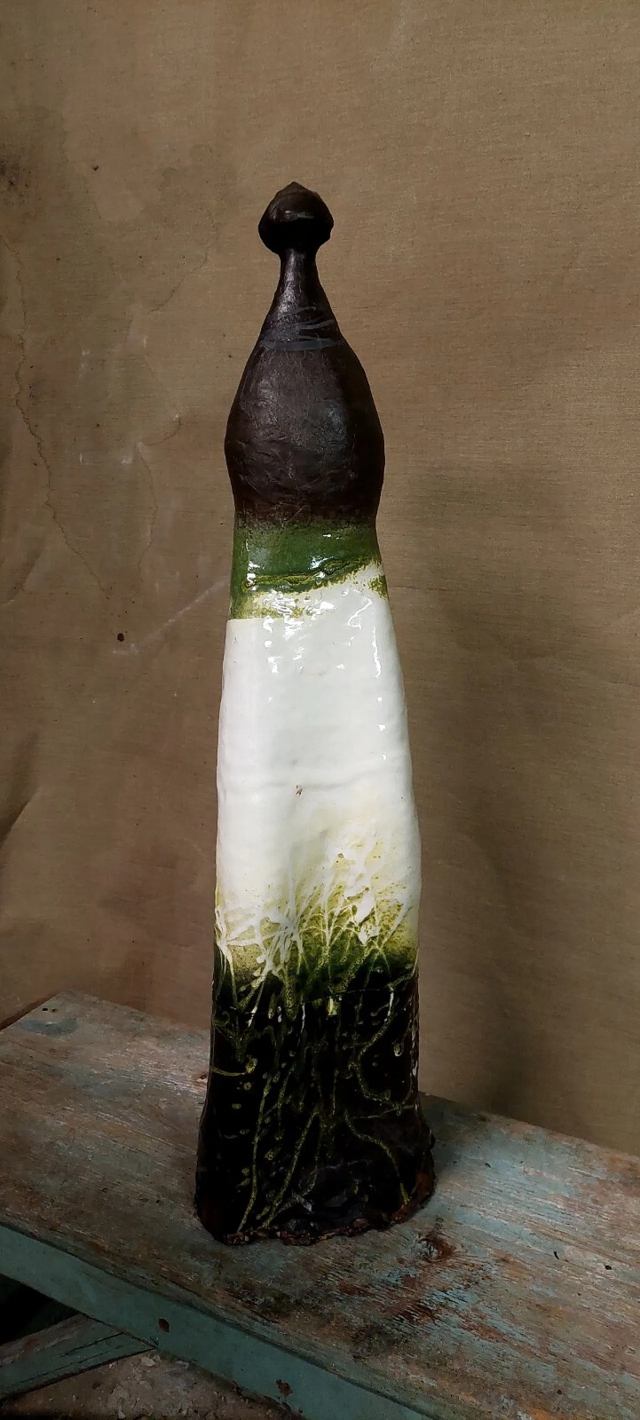 Terracotta sculpture of a woman by Gastone Bai, 1980s 3