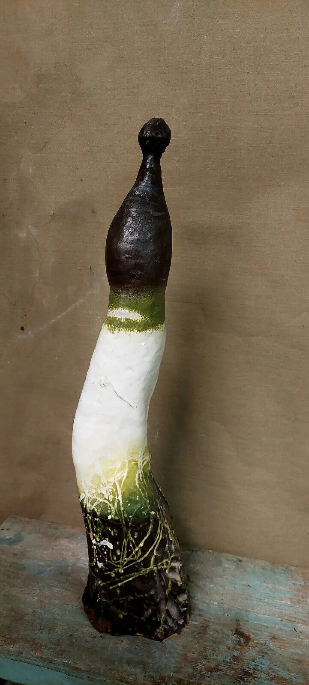 Terracotta sculpture of a woman by Gastone Bai, 1980s 7