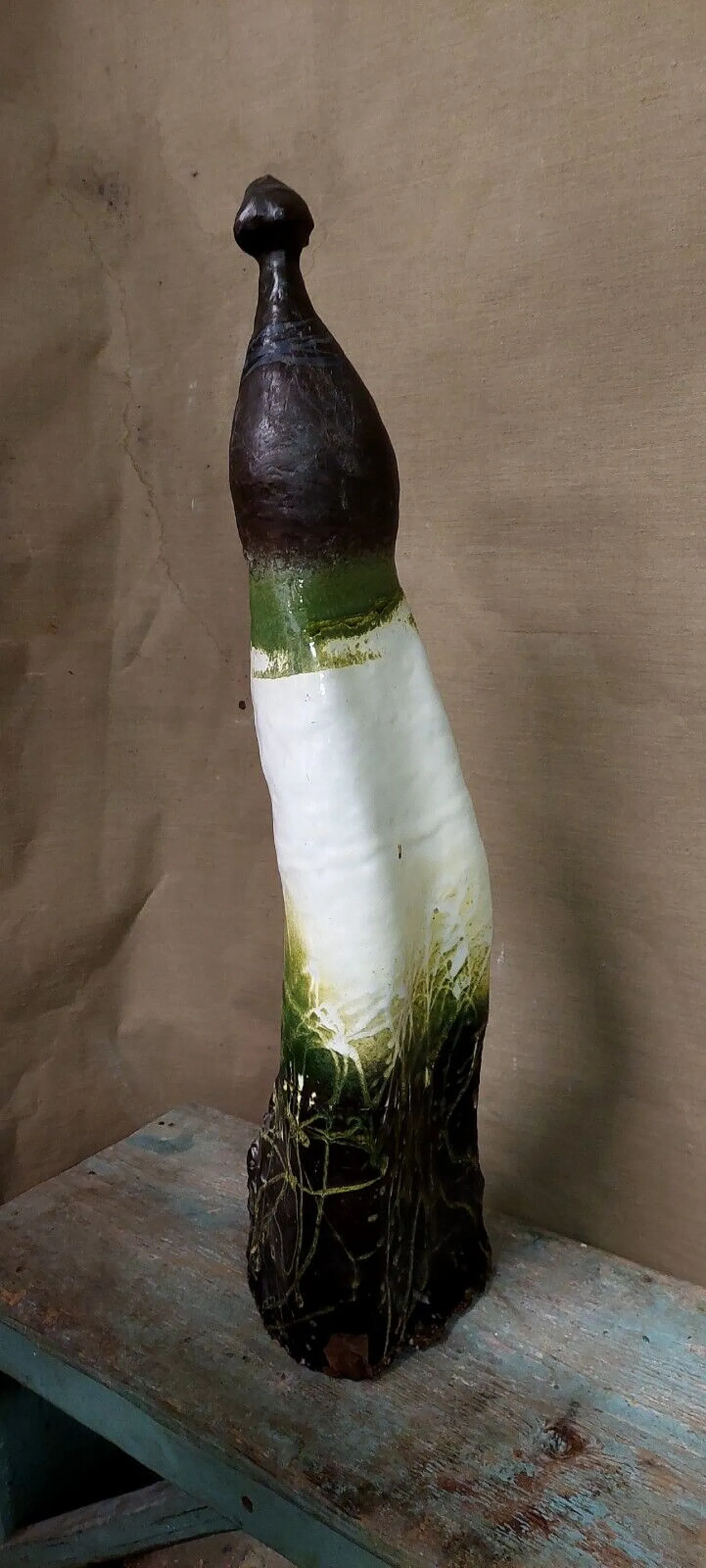 Terracotta sculpture of a woman by Gastone Bai, 1980s 11