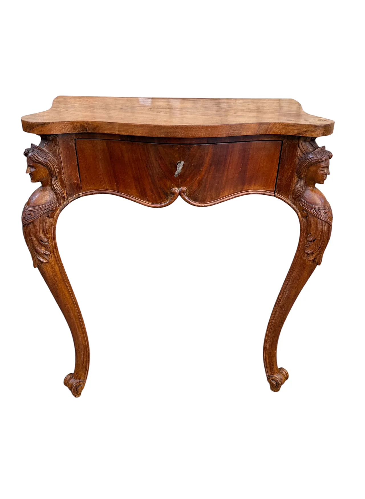 Pair of Louis XV Style Wall Bedside Tables, early 20th c. 4