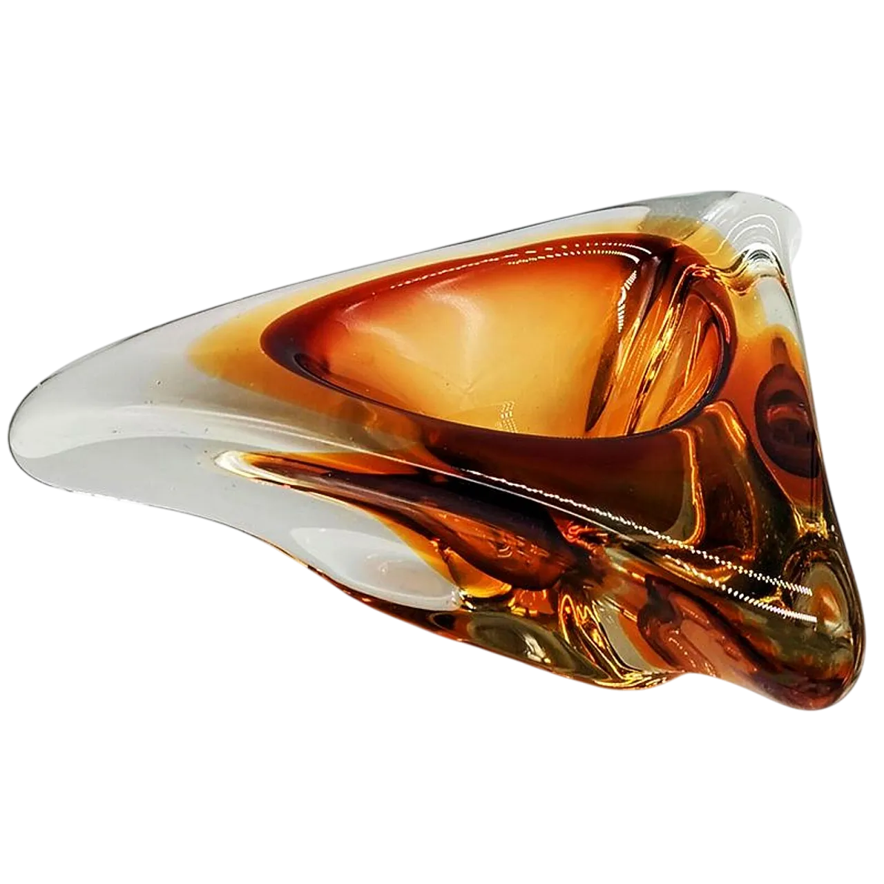 Triangular ashtray in Murano glass, 1960s 6