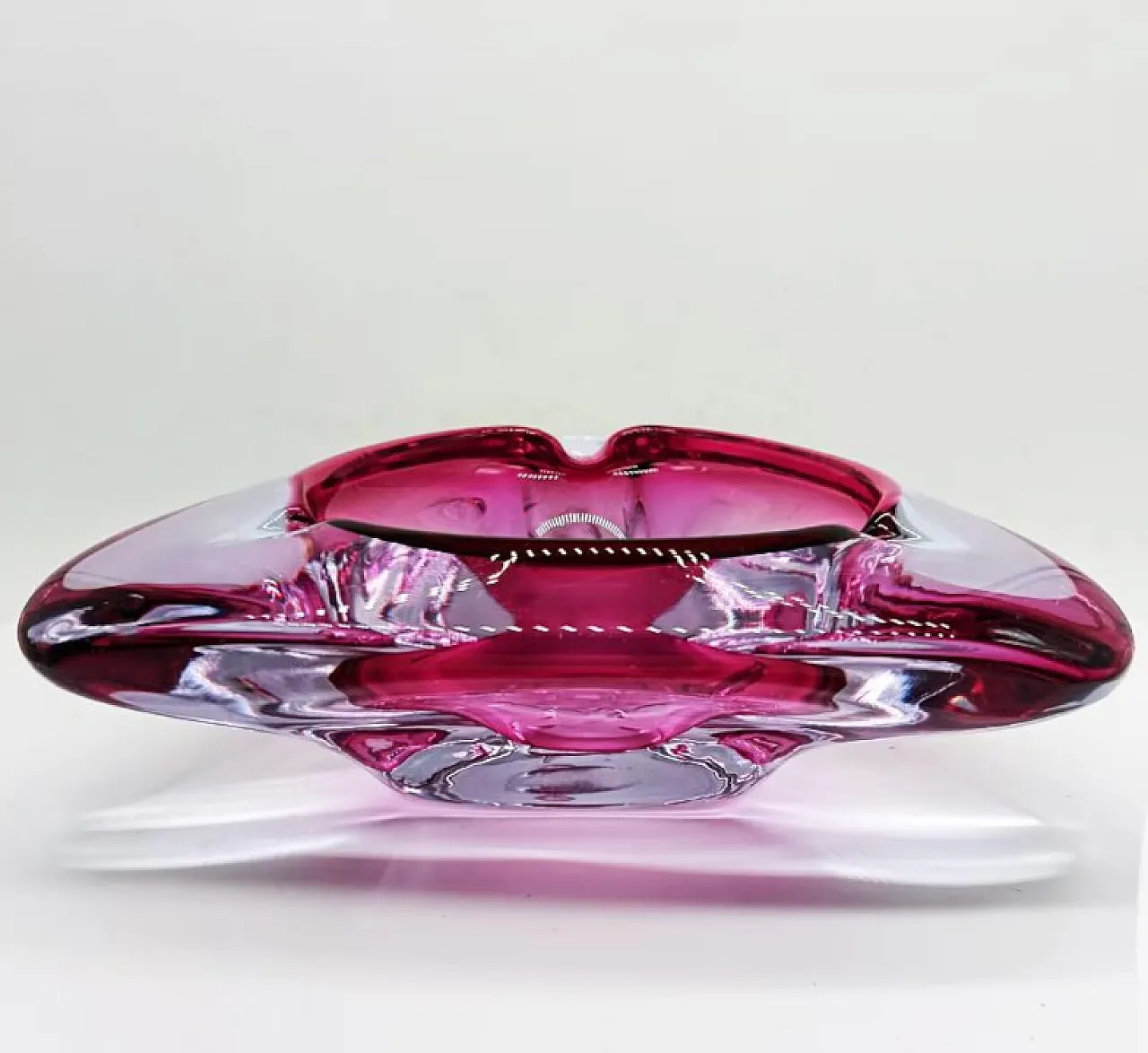 Triangular ashtray in Murano glass, 1960s 3