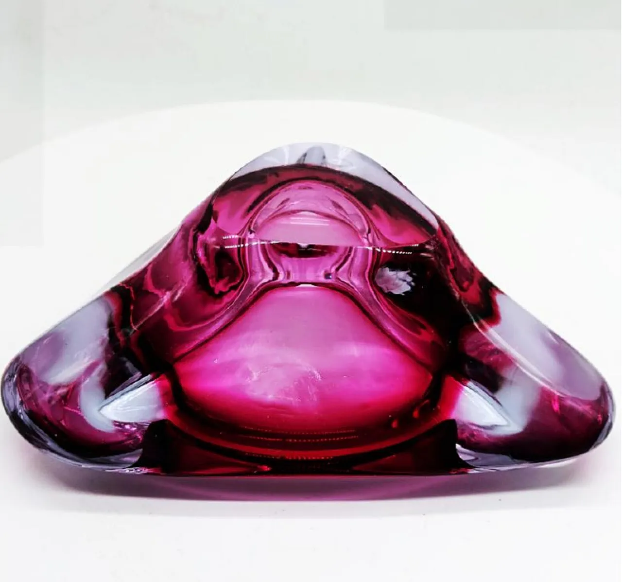 Triangular ashtray in Murano glass, 1960s 6