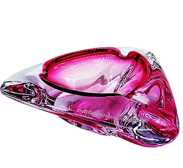 Triangular ashtray in Murano glass, 1960s