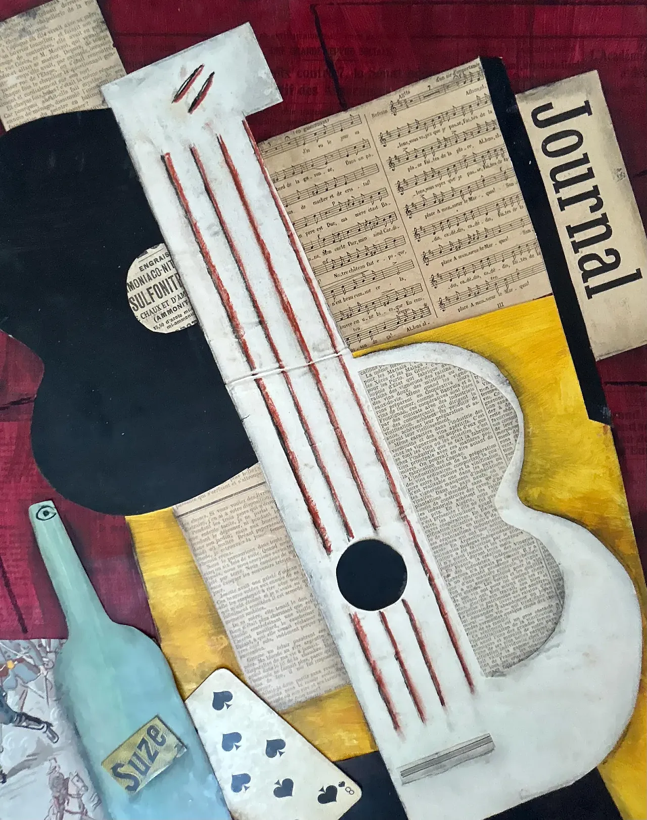 Pittura collage cubista francese, anni '30 2