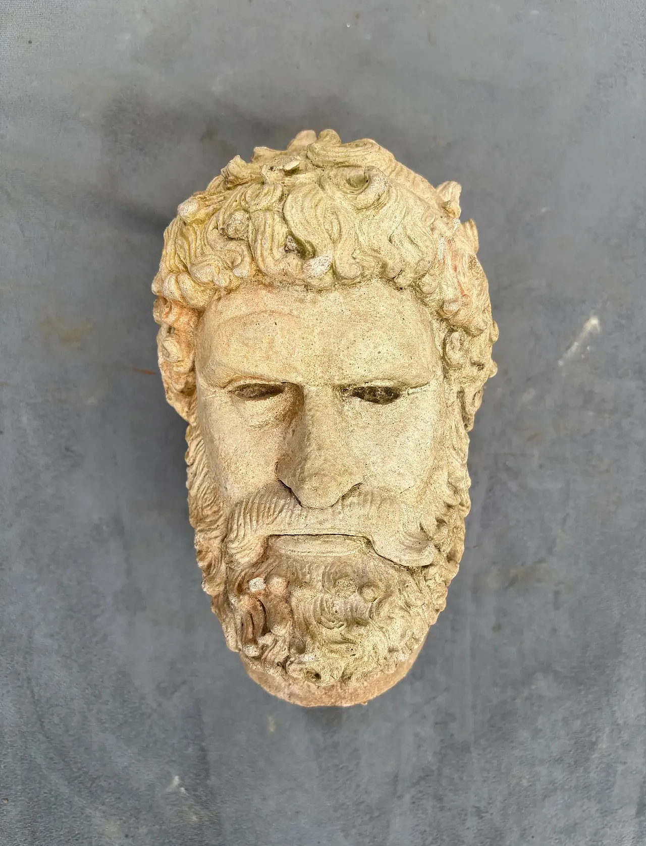 Bust of a bearded Greek man, stoneware sculpture, 18th century 2