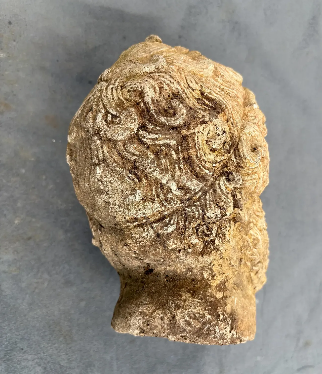 Bust of a bearded Greek man, stoneware sculpture, 18th century 7