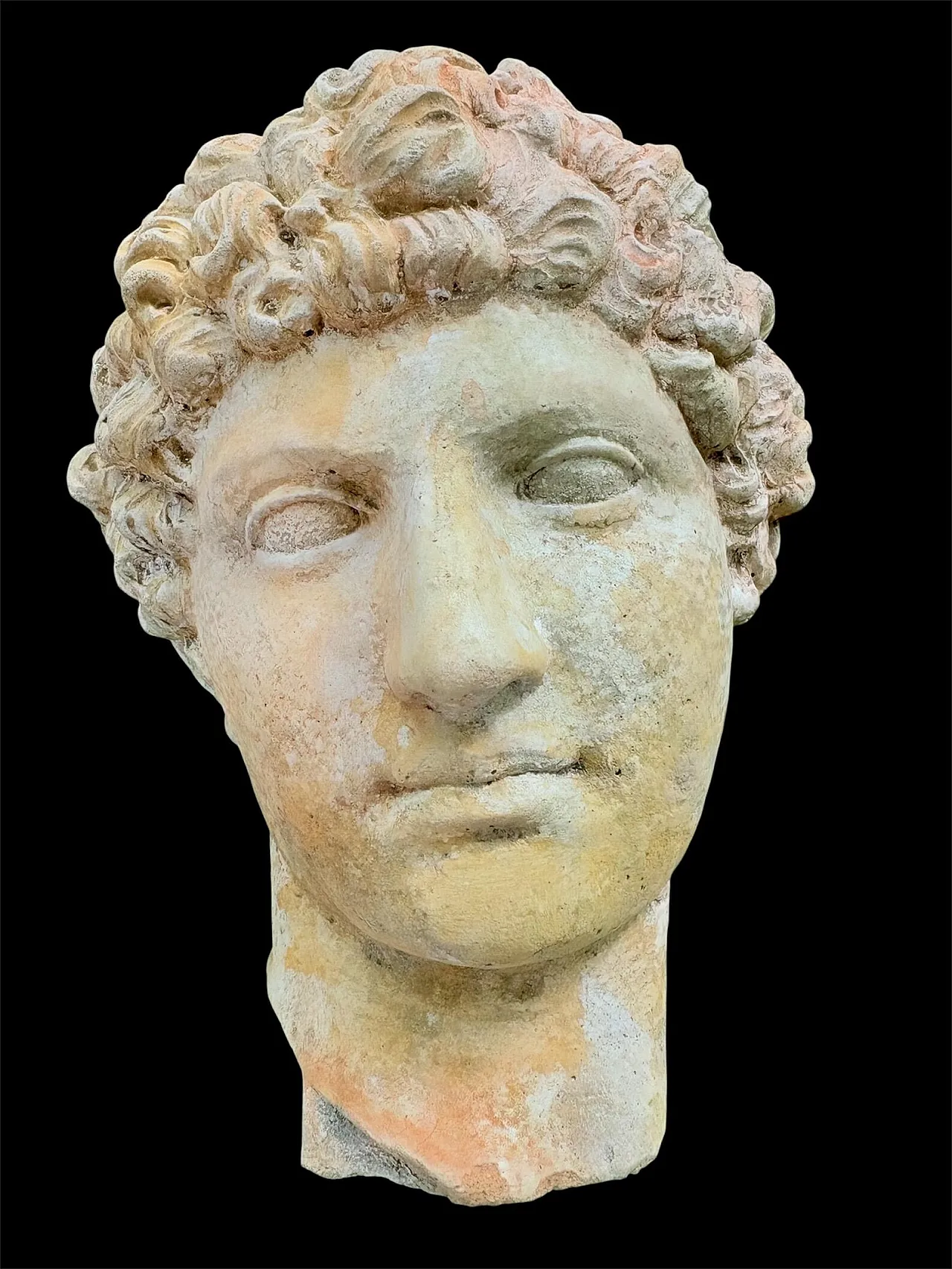 Bust of a young man, stoneware sculpture, 18th century 5