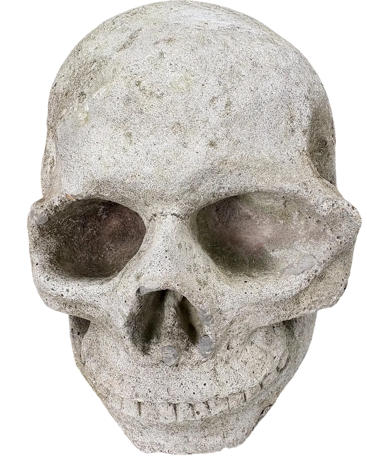 Gothic gargoyle head, stoneware relic sculpture, 18th century 10