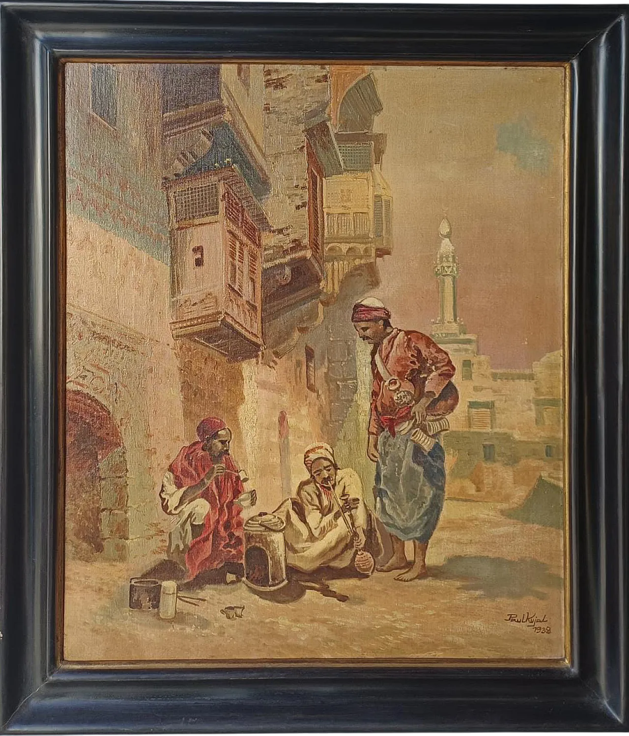 Orientalist life scene by Paul Kujal, 1930s 8