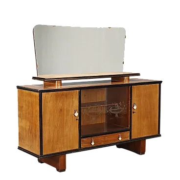 Credenza con impiallacciatura in noce, '800