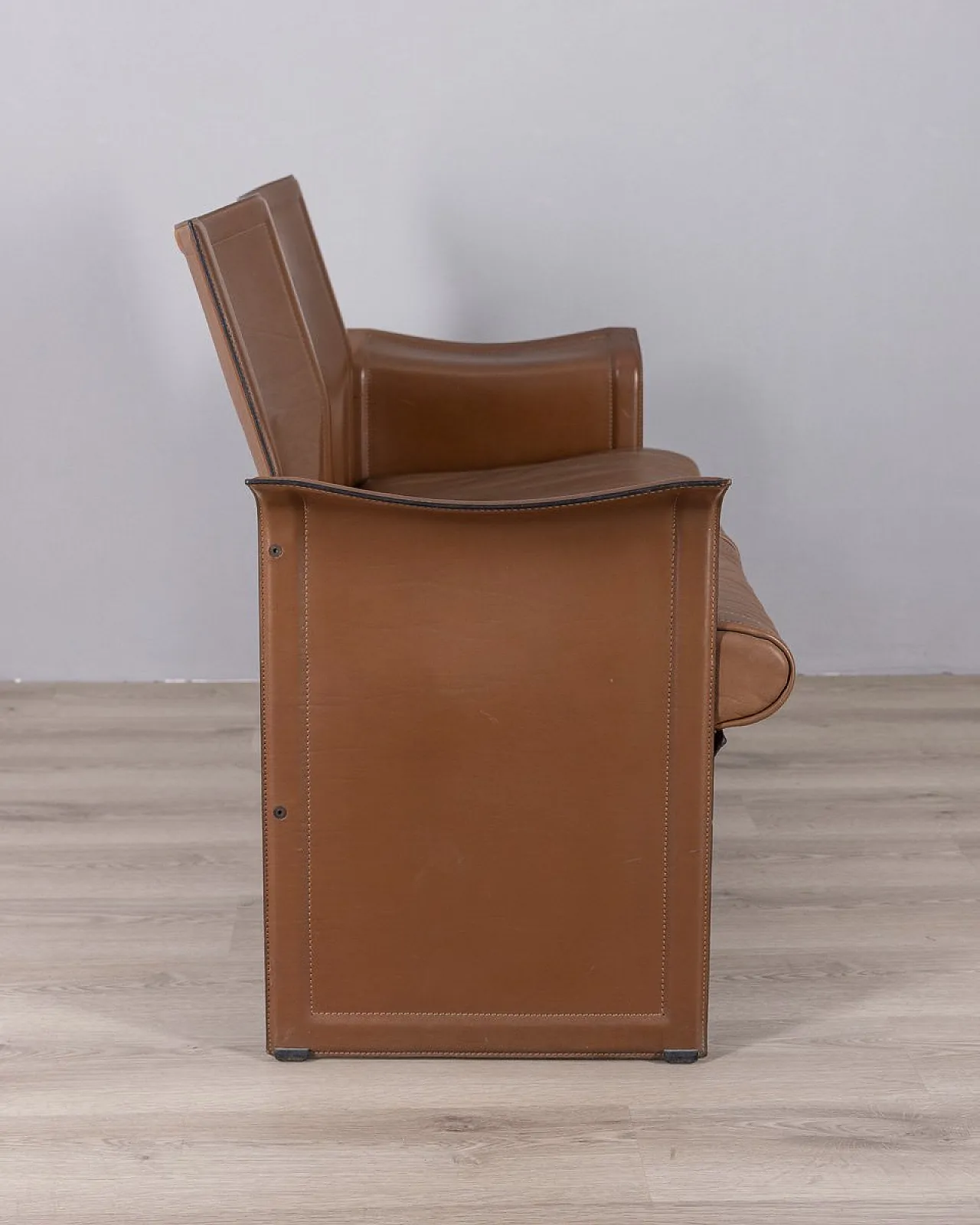 Divano Korium in pelle di Tito Agnoli per Matteo Grassi, anni '70 4