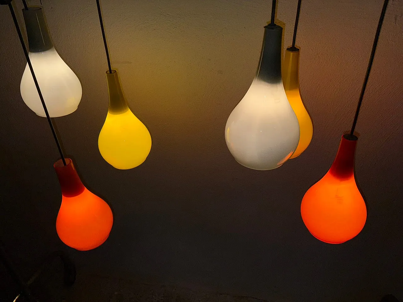 Pair of chandeliers by Gino Vistosi, 50s 3