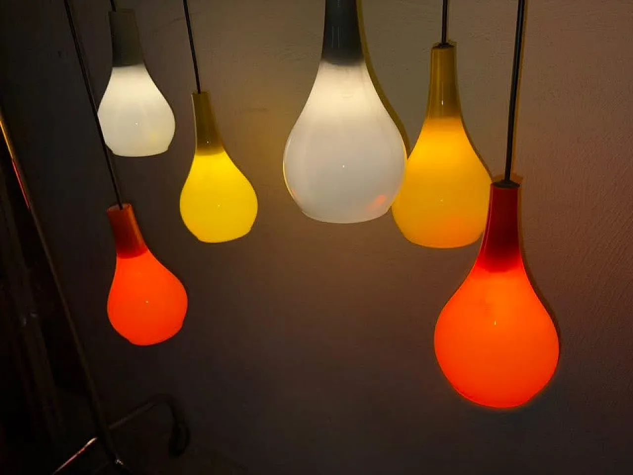 Pair of chandeliers by Gino Vistosi, 50s 4