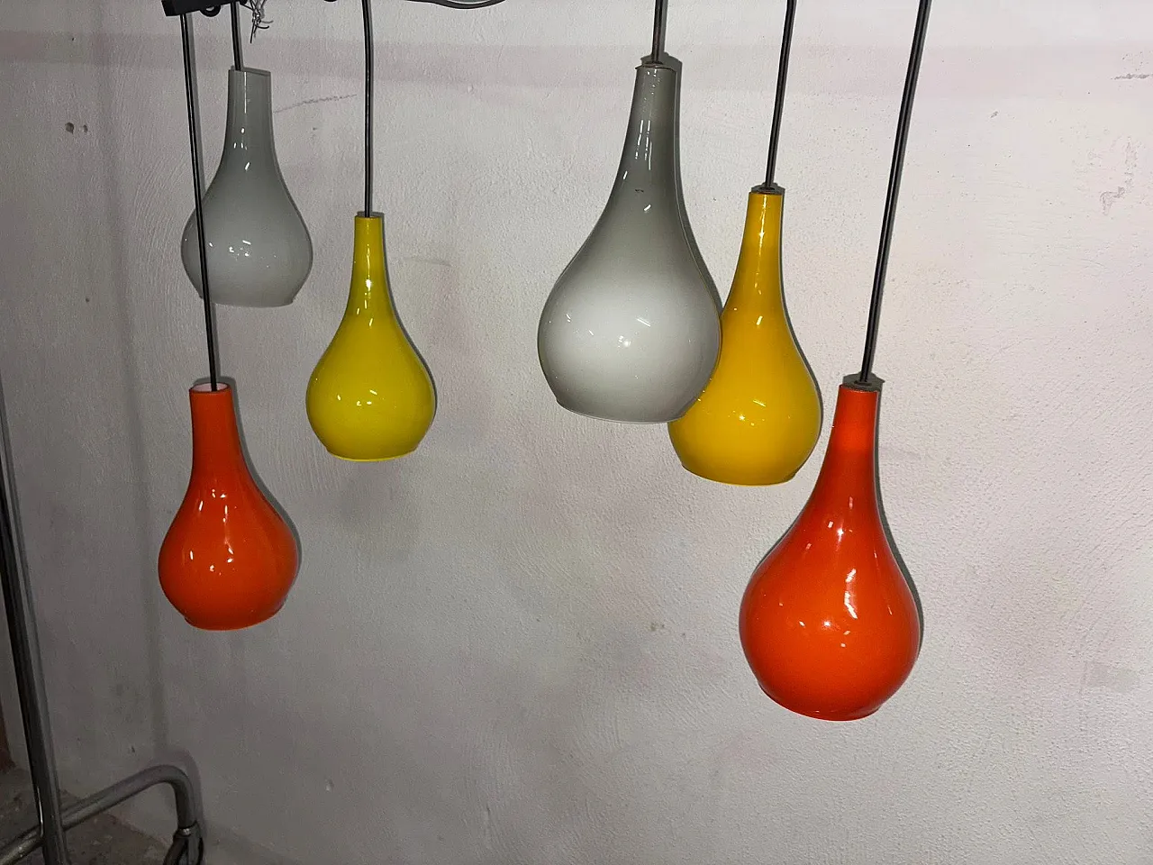 Pair of chandeliers by Gino Vistosi, 50s 9