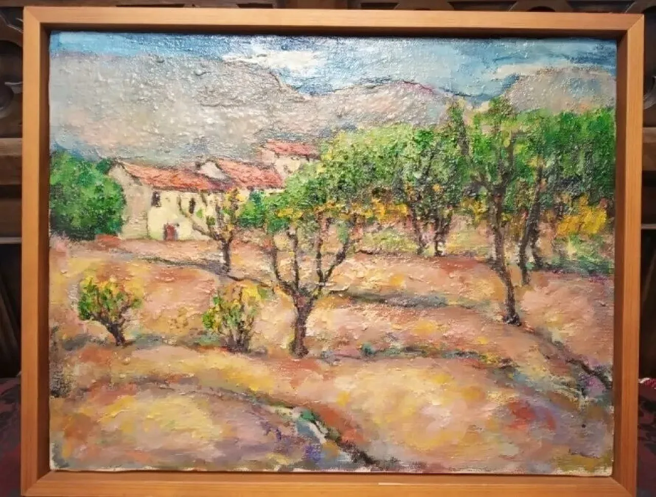Impressionist oil painting of rural landscapes, 20th century 2