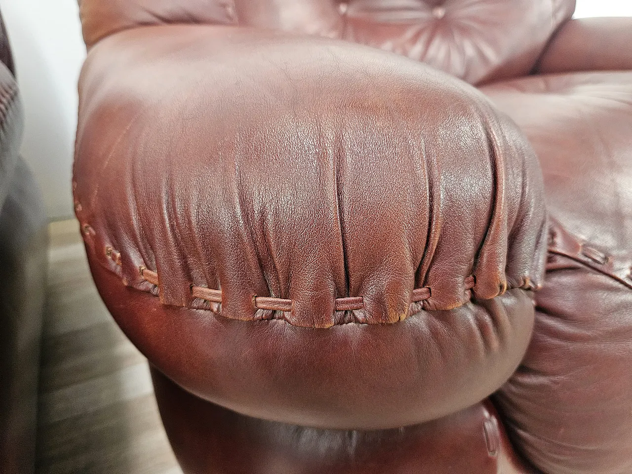 Sapporo armchairs by Mobilgirgi in 1970s brown leather 16