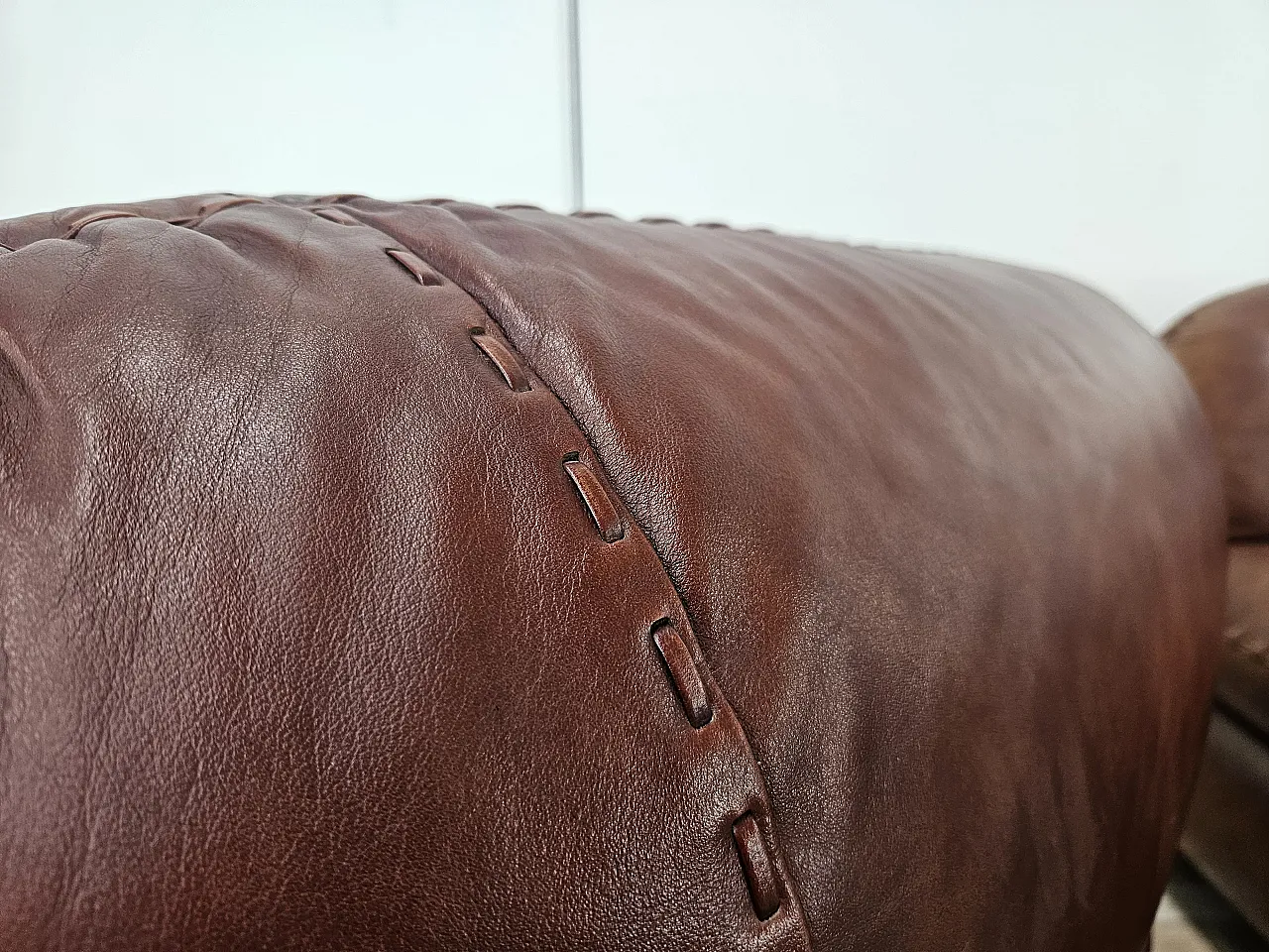 Sapporo armchairs by Mobilgirgi in 1970s brown leather 22