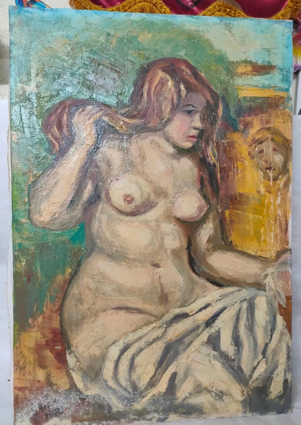 Nudo femminile, dipinto ad olio, '900 1