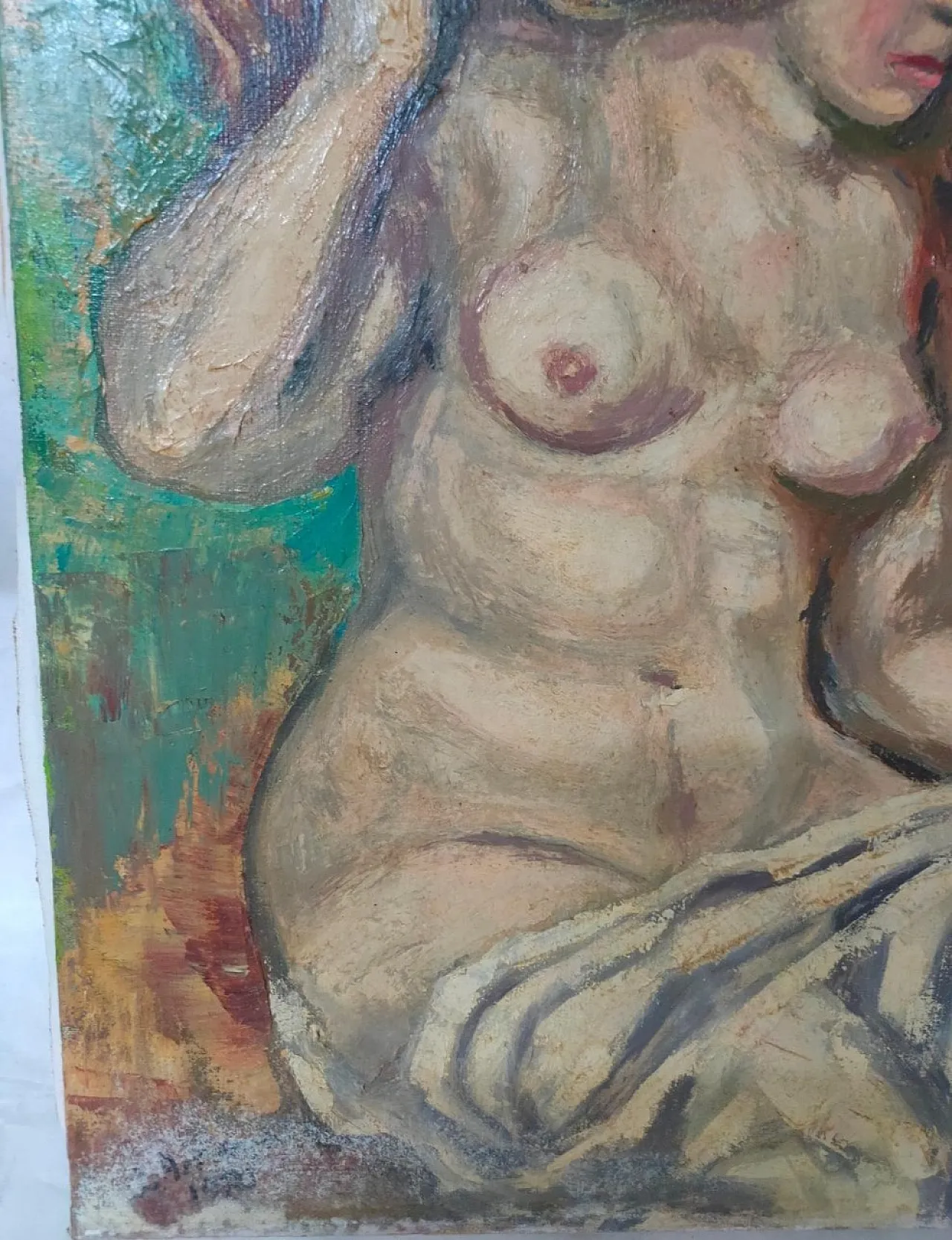 Nudo femminile, dipinto ad olio, '900 4