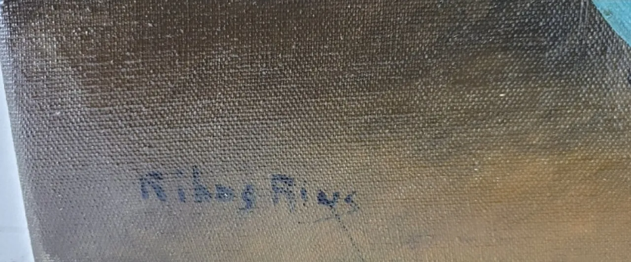 Still life, oil painting, bouquet of pink flowers, 20th century 7