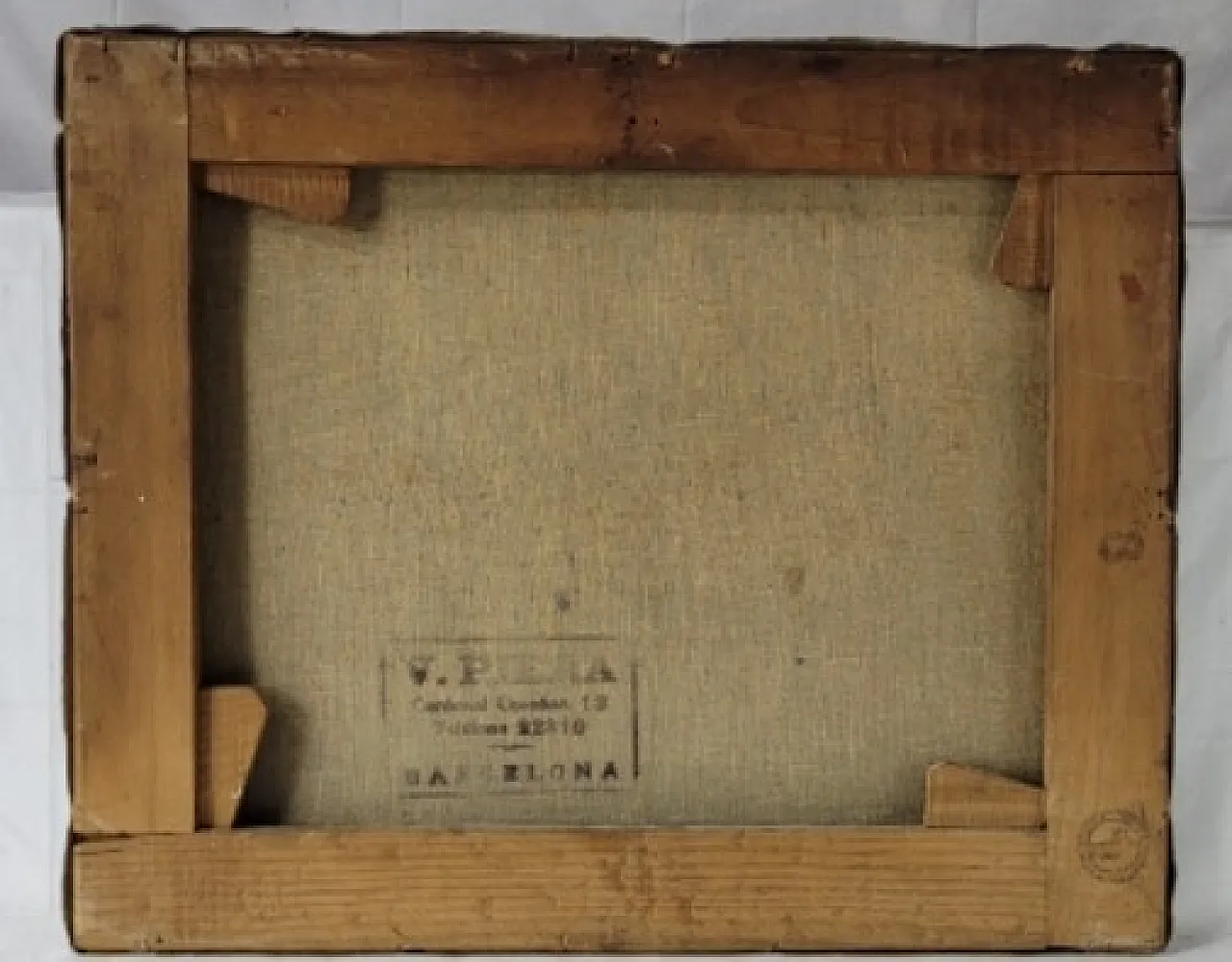 Still life, oil painting, bouquet of pink flowers, 20th century 8