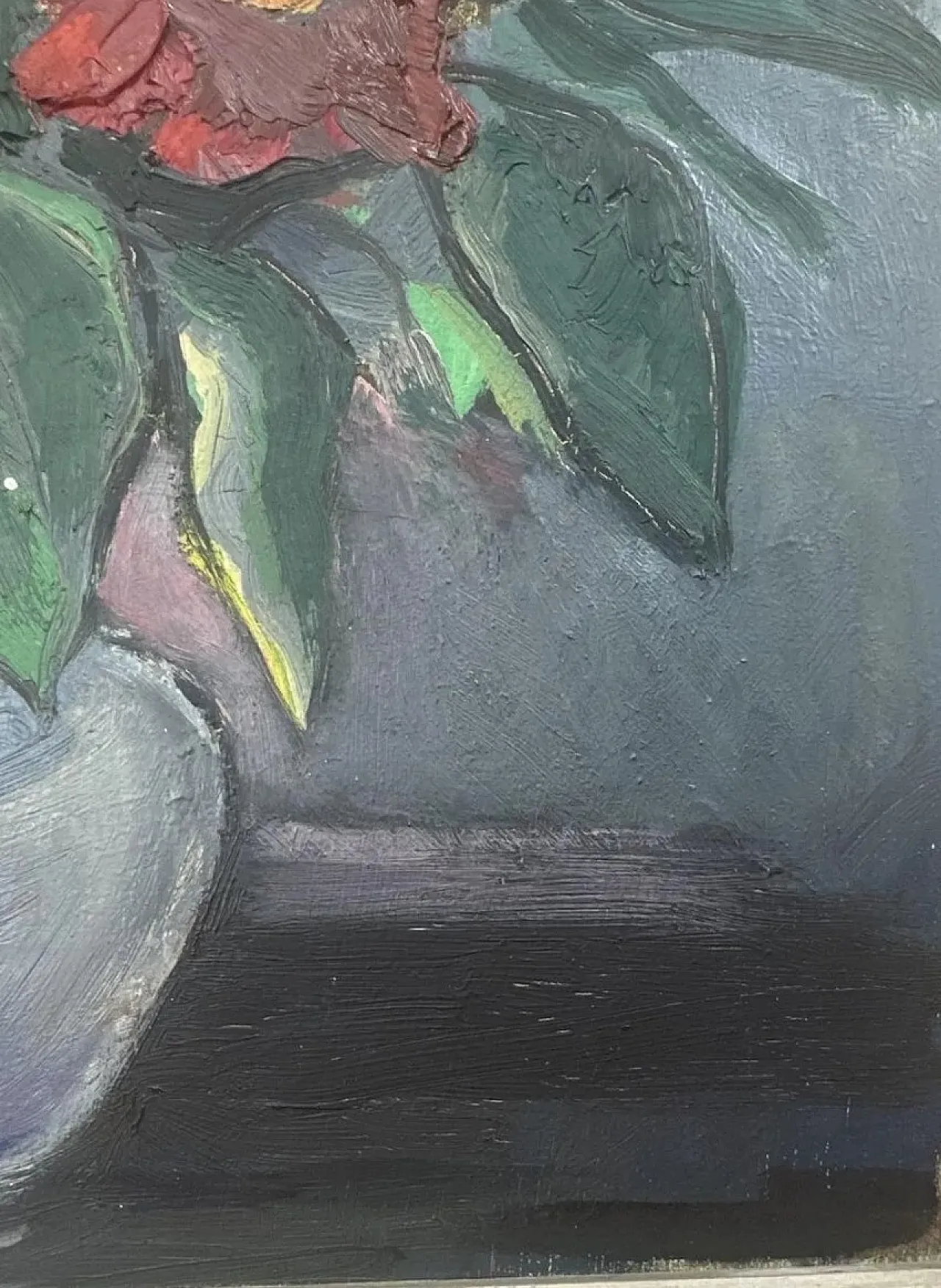 Still life bouquet of flowers, impressionist oil painting,20th century 6