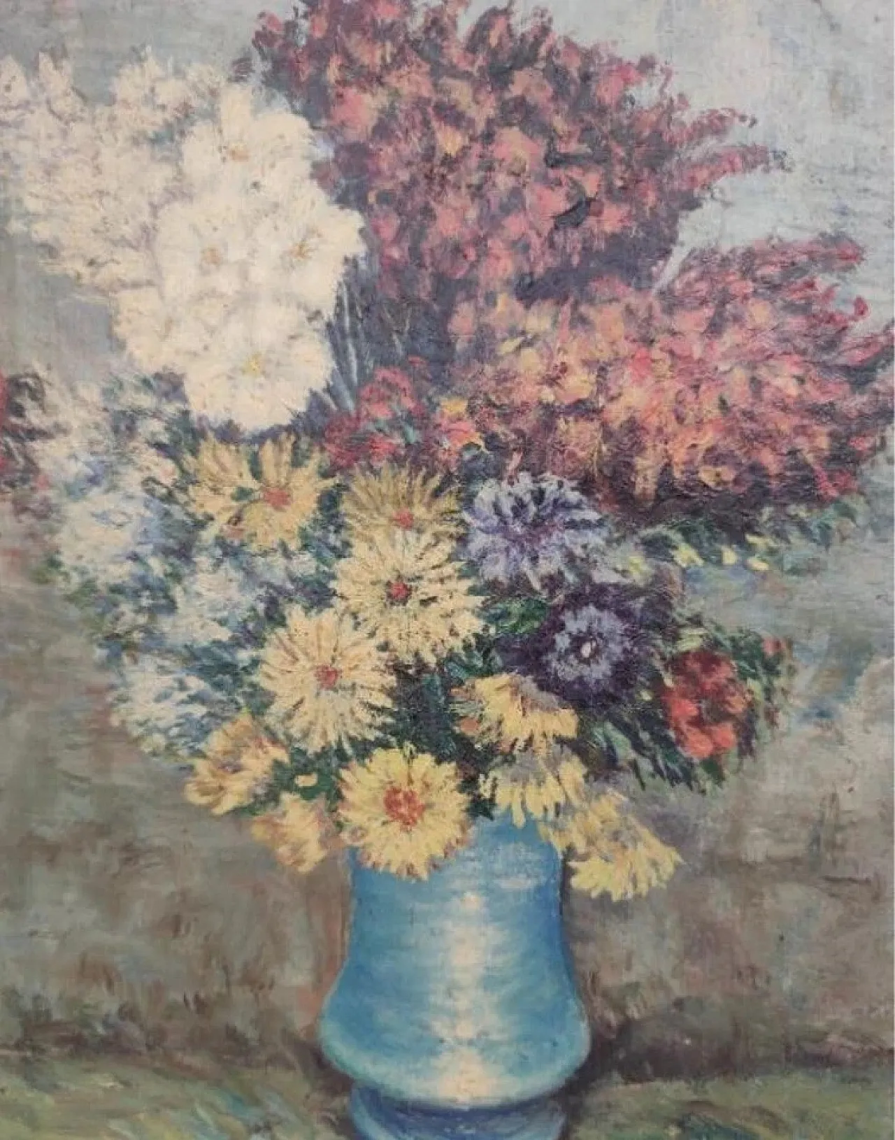 Oil painting still life bouquet of flowers, 20th Century 2