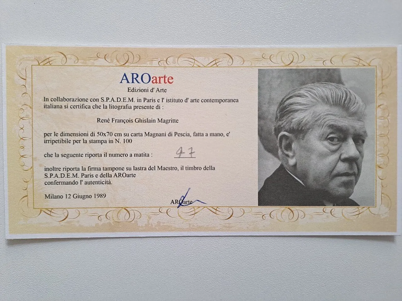 Black Magic by Rene Magritte Signed, 20th century 5