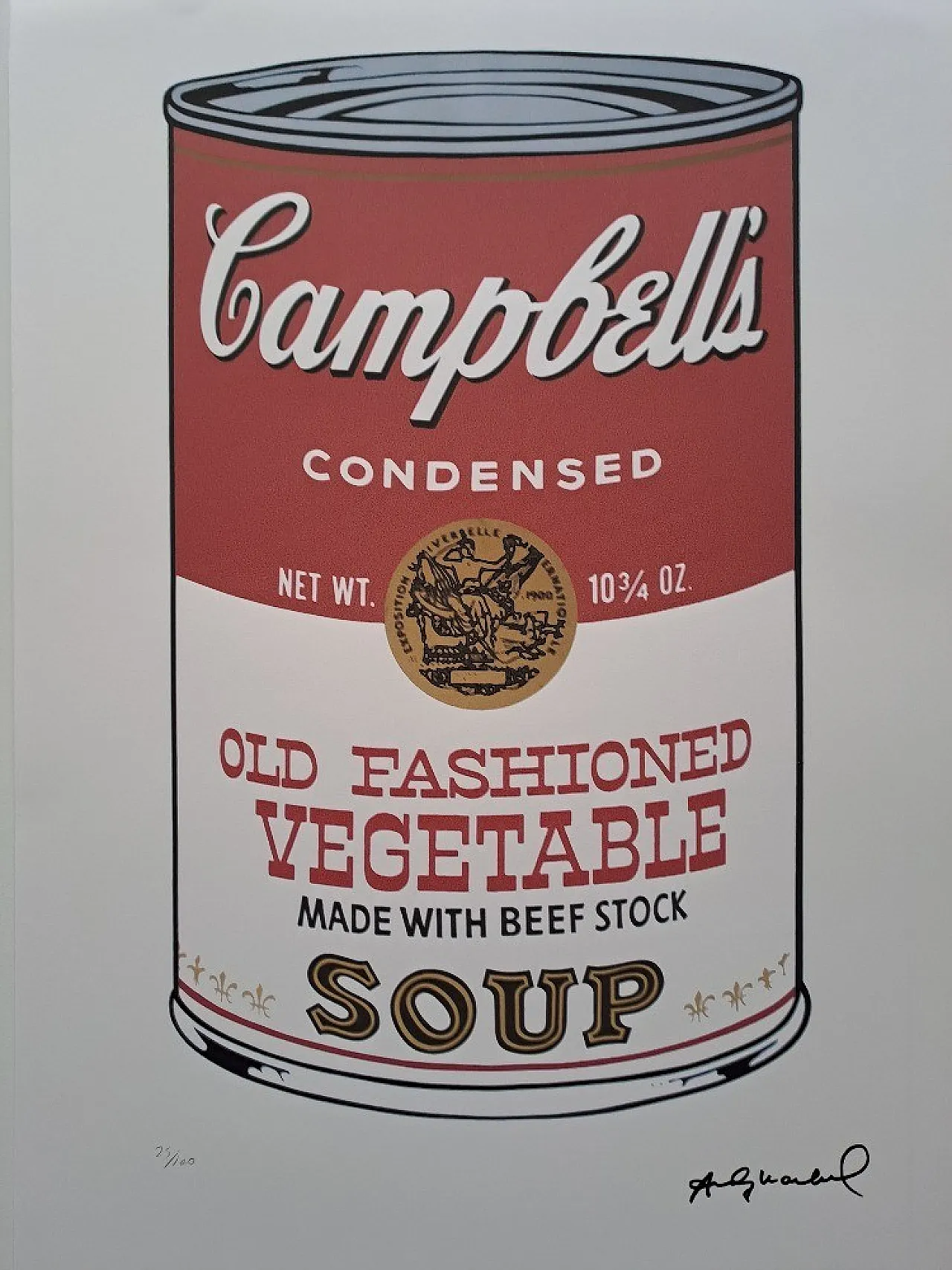 Campbells Soup Can by Andy Warhol, lithograph, 20th century 1
