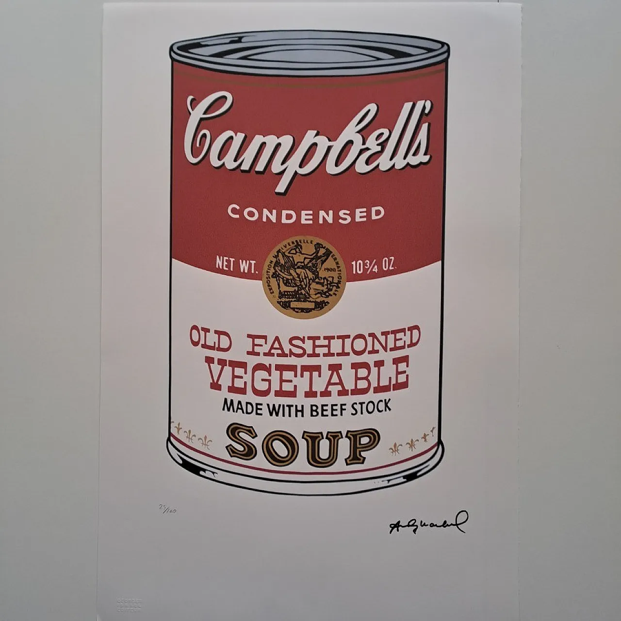 Campbells Soup Can by Andy Warhol, lithograph, 20th century 2