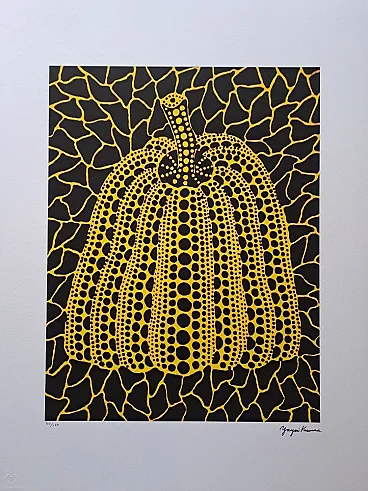 Pumpkin lithograph by Yayoi Kusama, 20th century