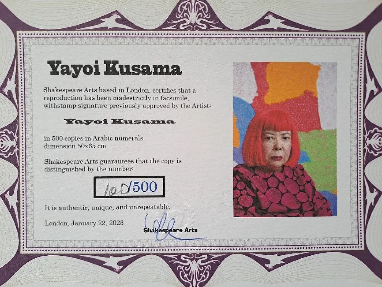 Pumpkin lithograph by Yayoi Kusama, 20th century 5