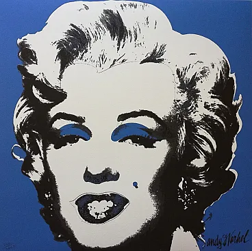 Marilyn Monroe by Andy Warhol, limited edition lithograph, 1980s