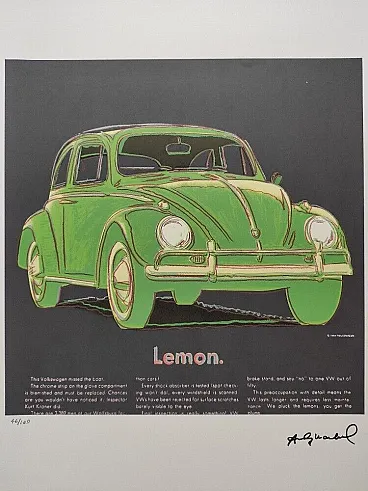 Volkswagen Lemon by Andy Warhol, 20th century