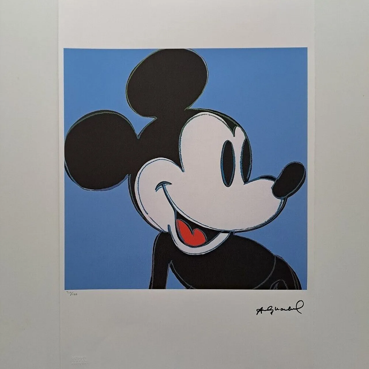 Mickey Mouse by Andy Warhol lithograph, late 20th century 2