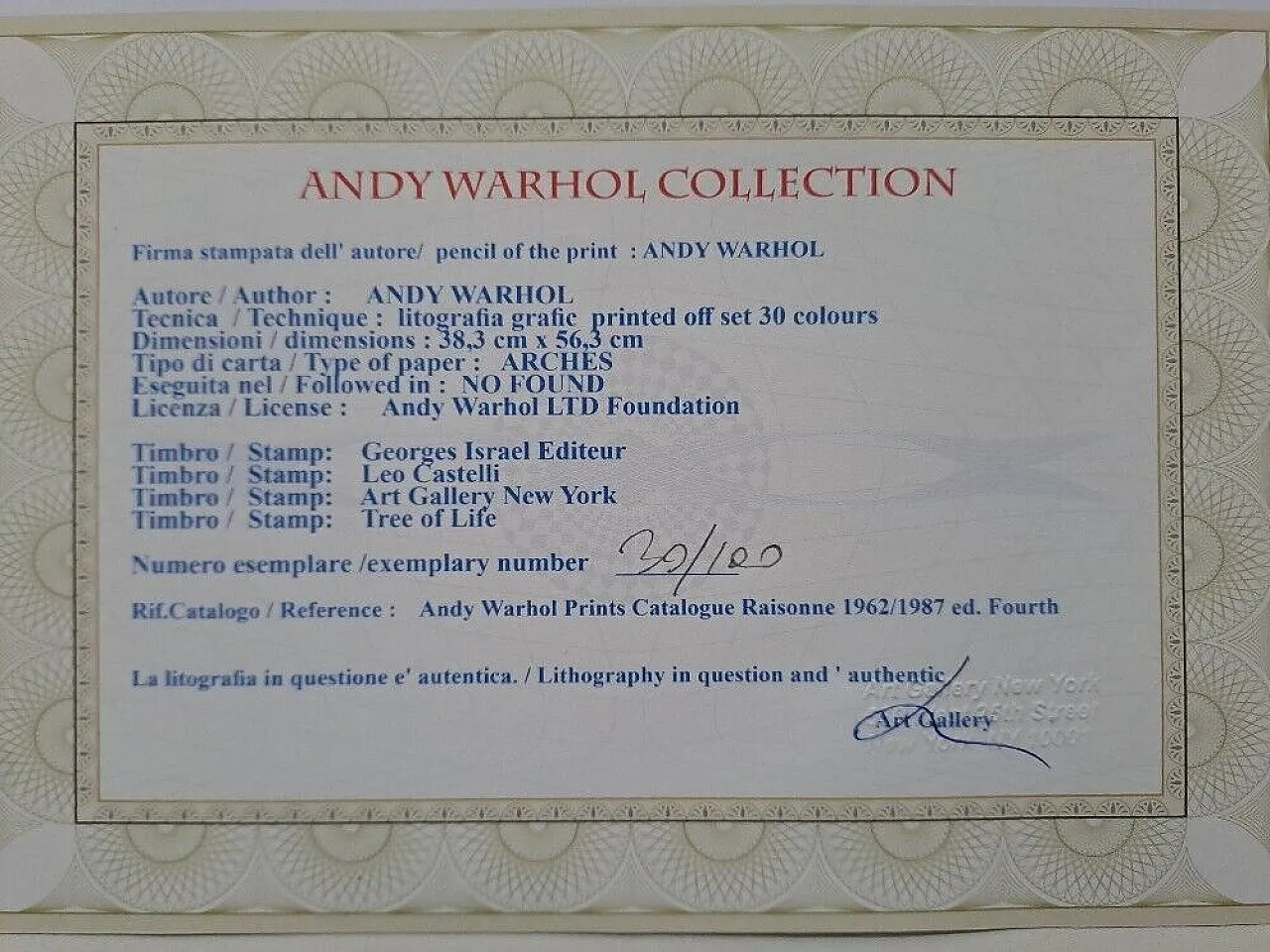 Mickey Mouse by Andy Warhol lithograph, late 20th century 3