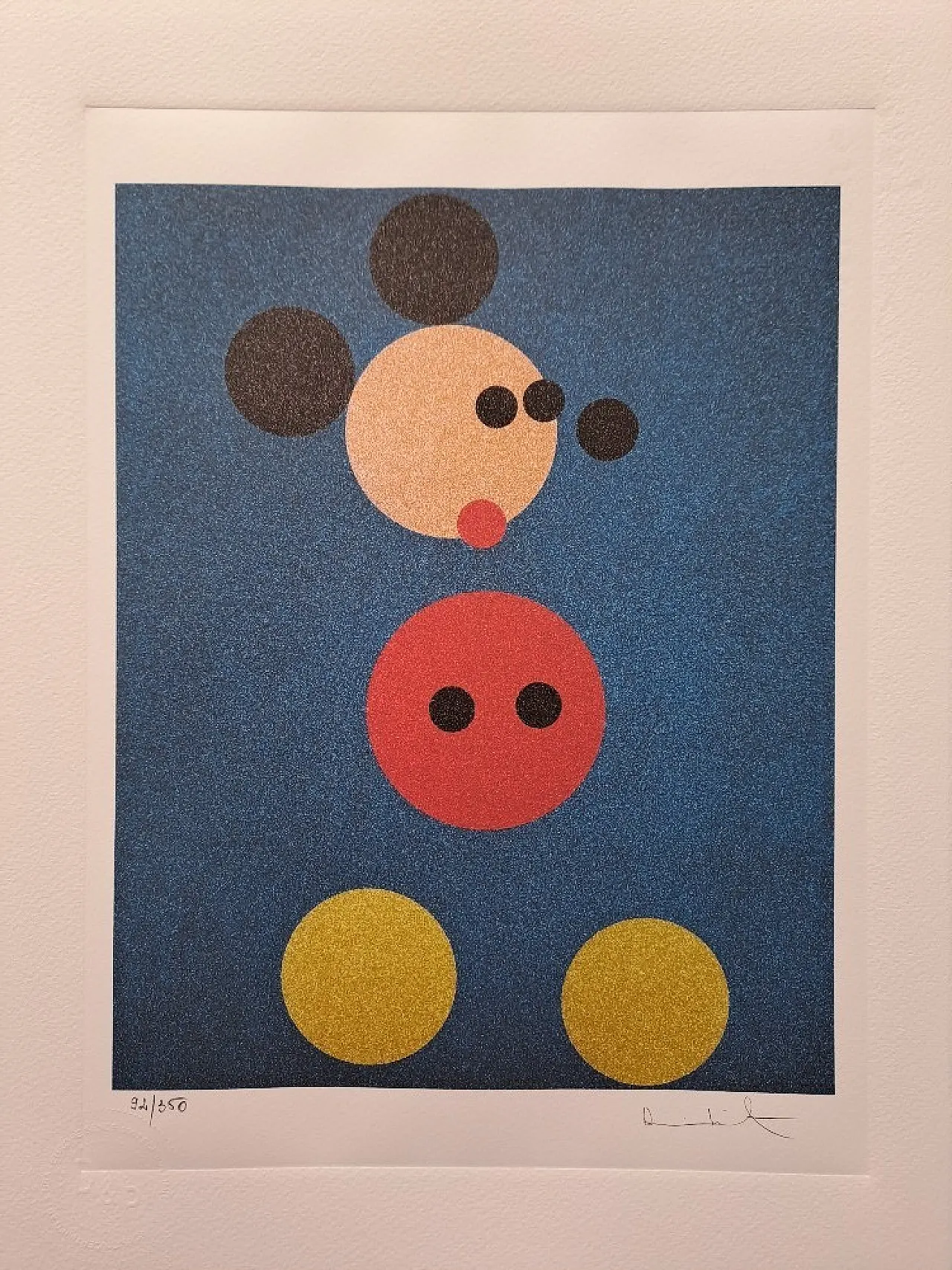 Mickey di Damien Hirst, litografia da collezione, '900 1