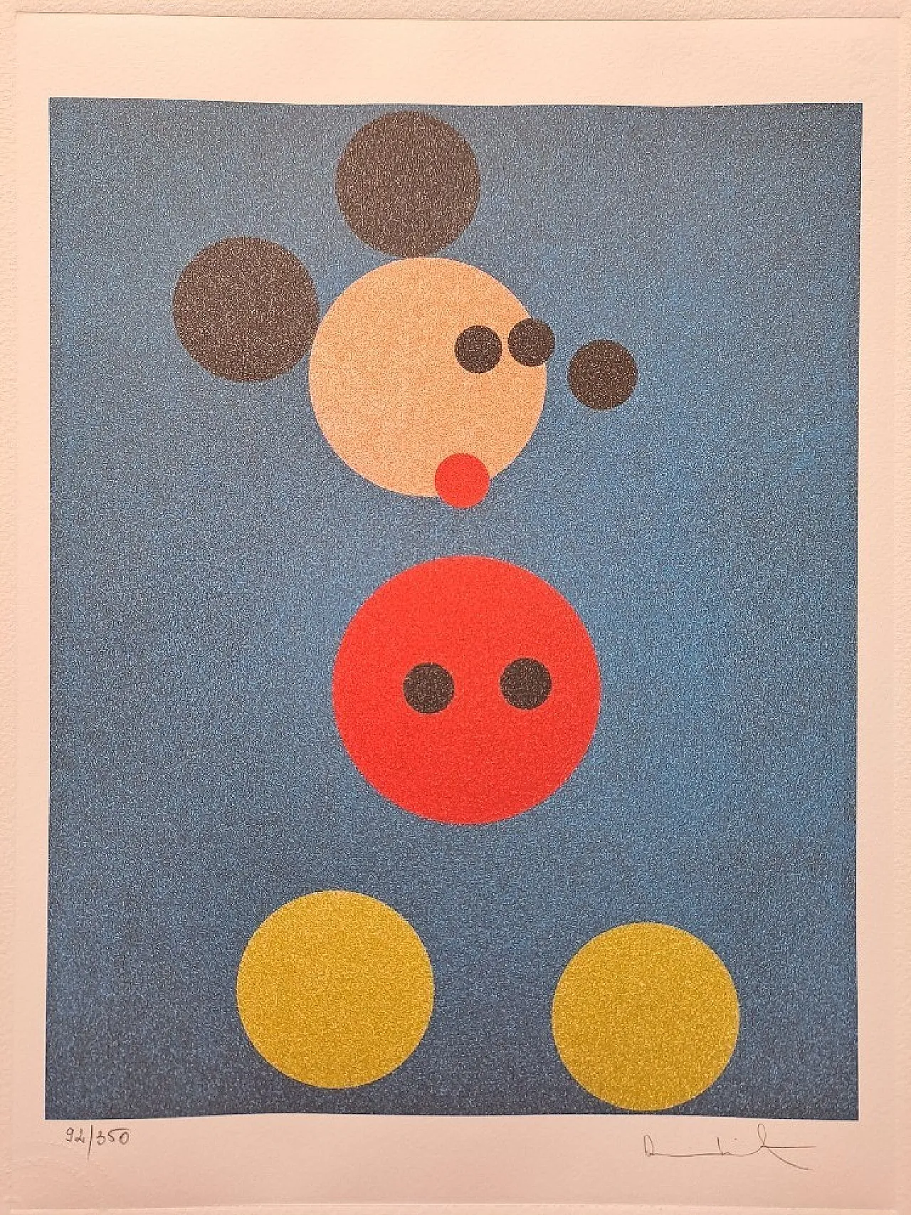 Mickey di Damien Hirst, litografia da collezione, '900 3