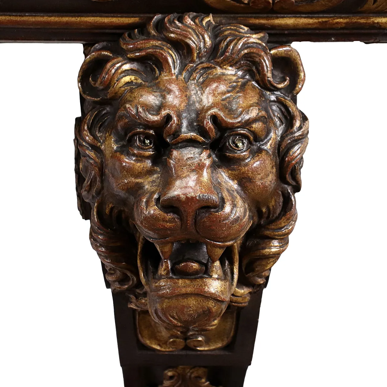 Consolle Neoclassica in rovere con piano in breccia, '800 7