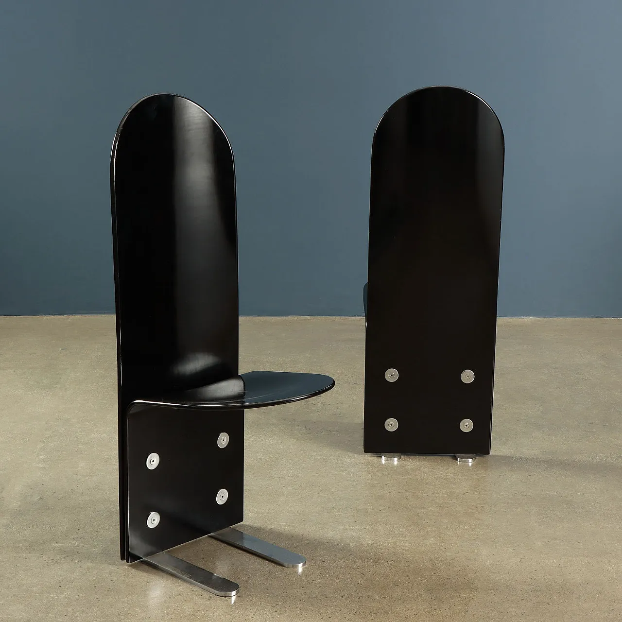 6 Pellicano chairs by Luigi Saccardo for Arrmet, 1980s 2