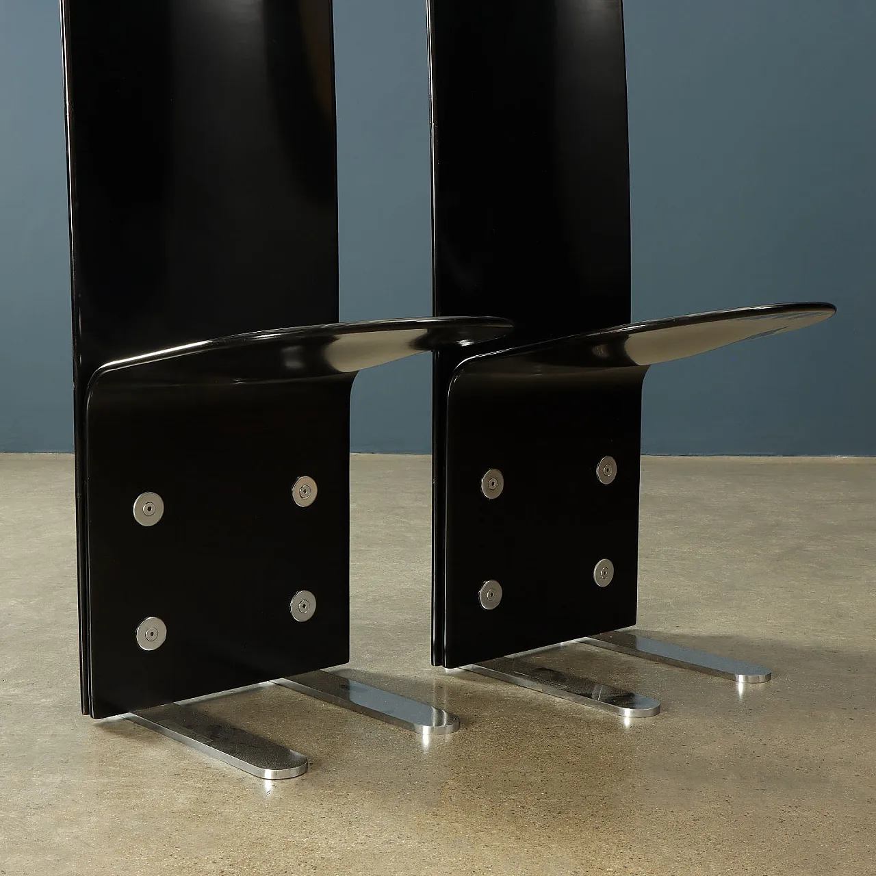 6 Pellicano chairs by Luigi Saccardo for Arrmet, 1980s 4