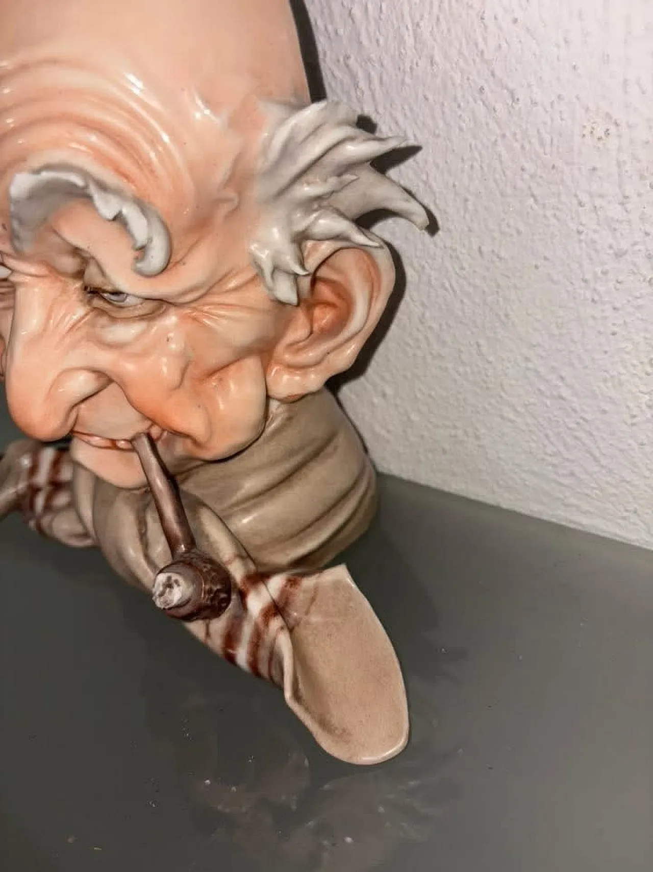 Lampada, testa anziano Capodimonte 5